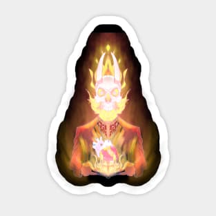 summer fire demon Sticker